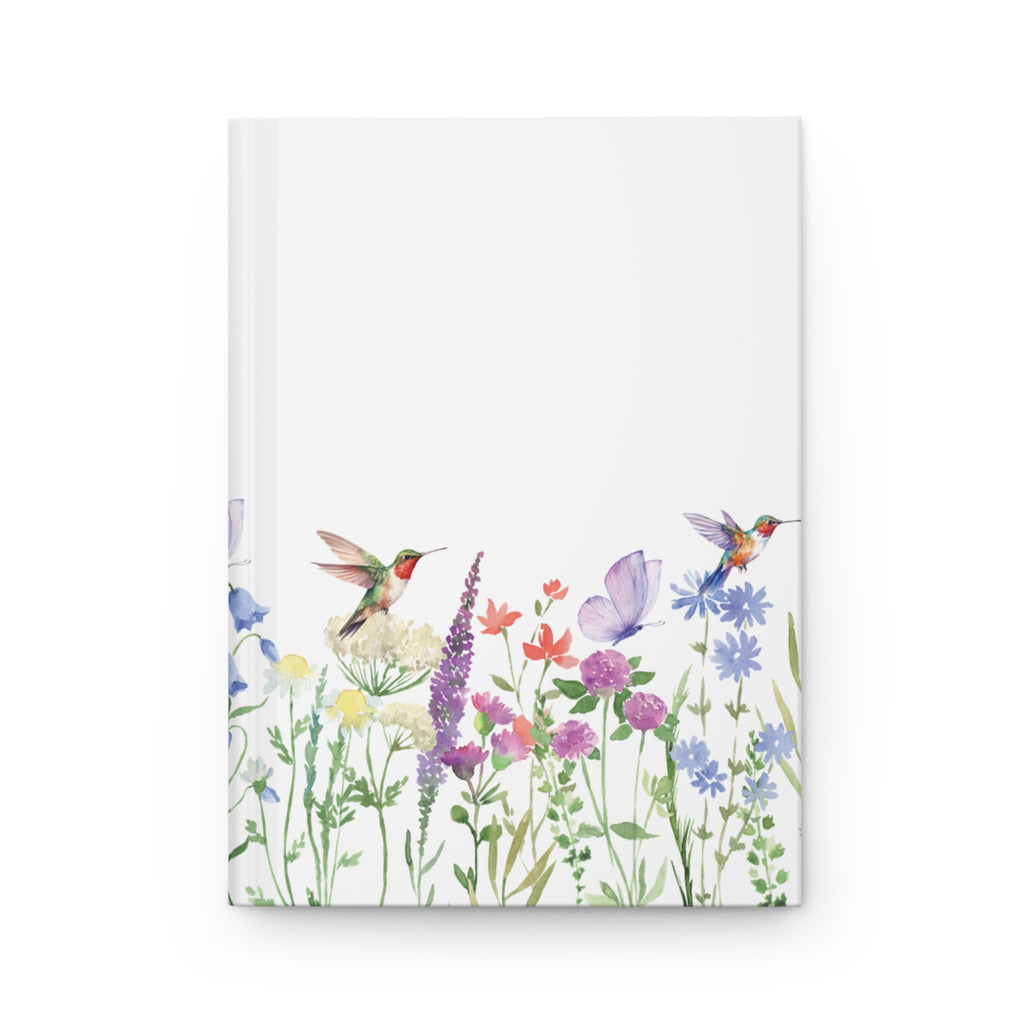 Wildflower Hummingbird Hardcover Journal