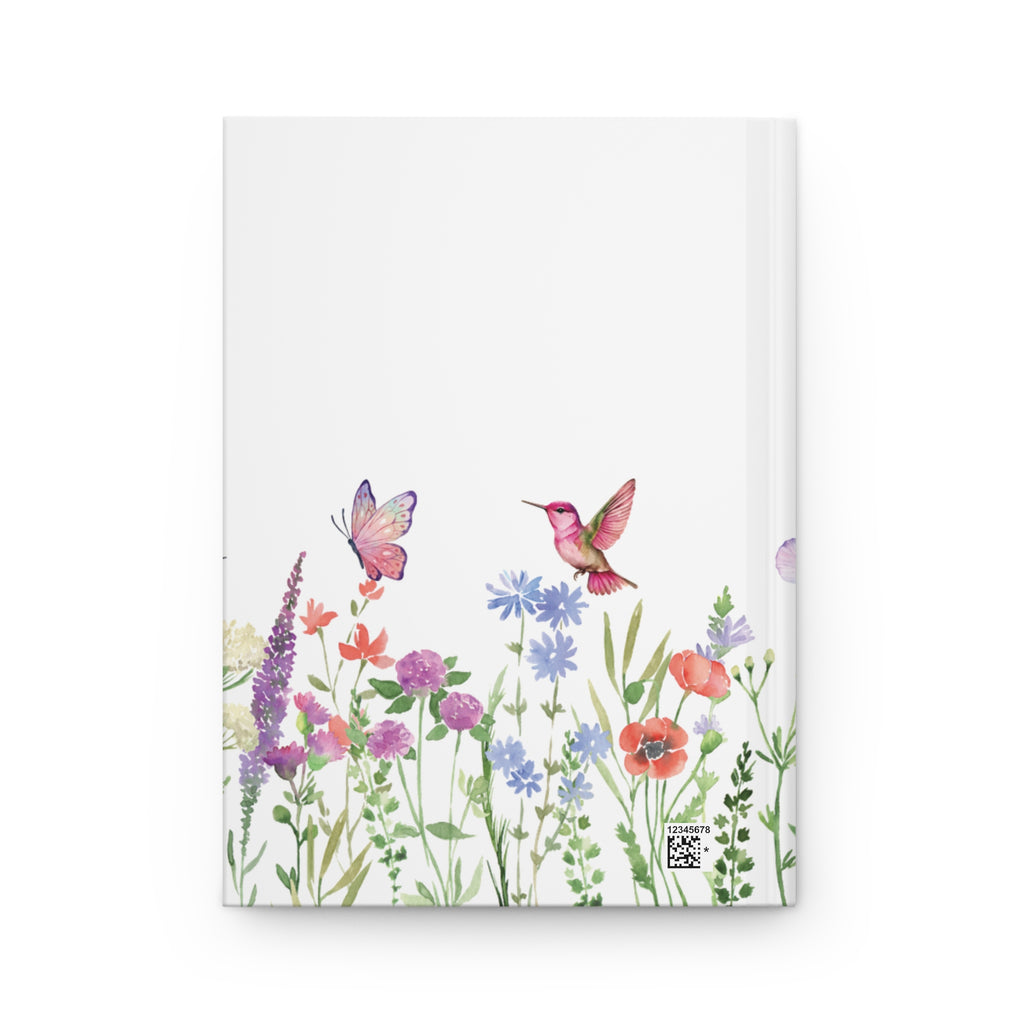Wildflower Hummingbird Hardcover Journal