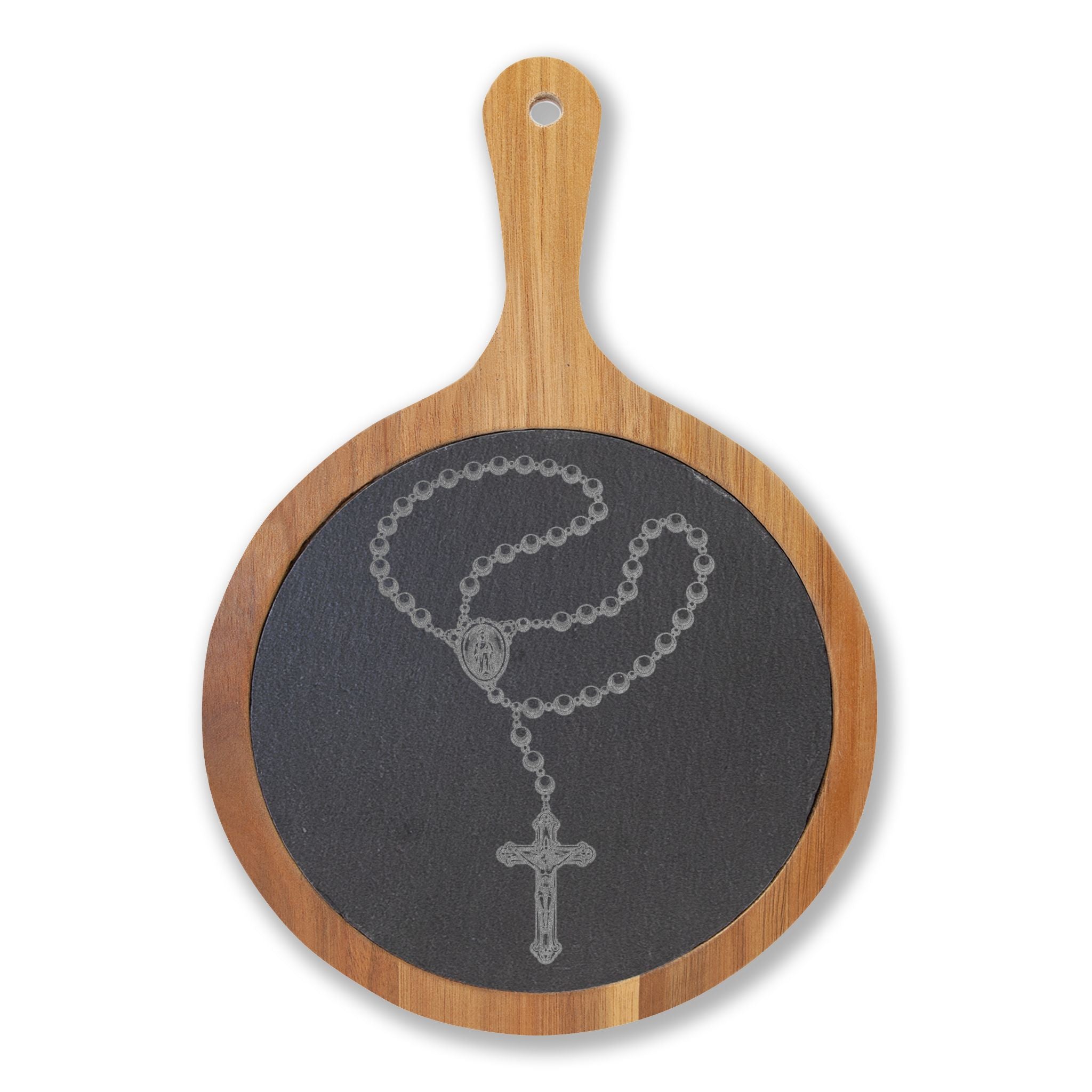 Engraved Rosary Charcuterie Board