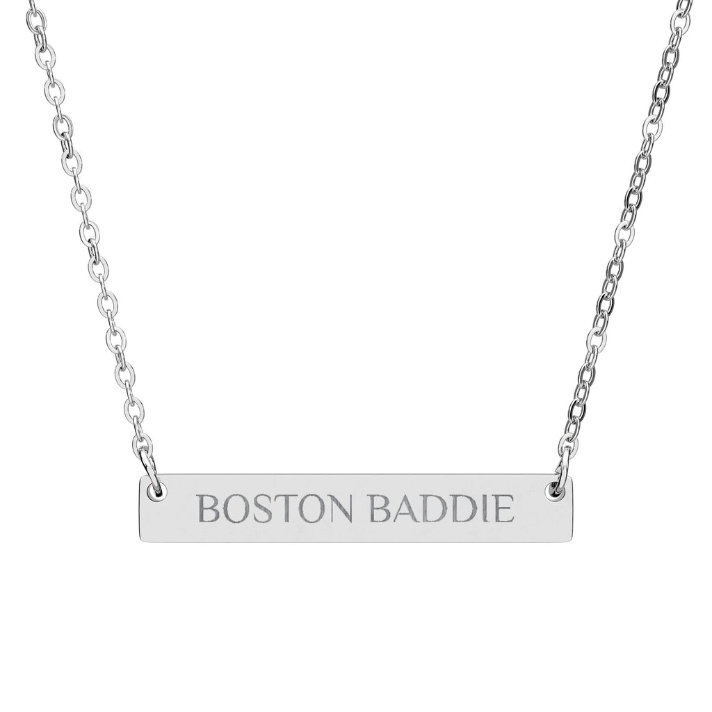 Boston Baddie Pendant - Stainless Steel - 18k Gold PVD