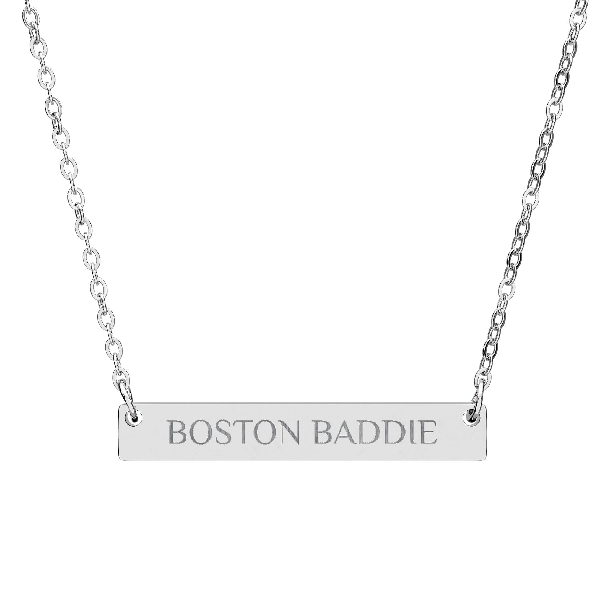 Boston Baddie Pendant - Stainless Steel - 18k Gold PVD